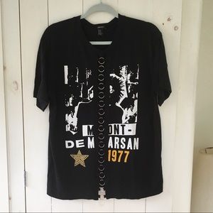 Forever 21 Lace up Ring Front T shirt